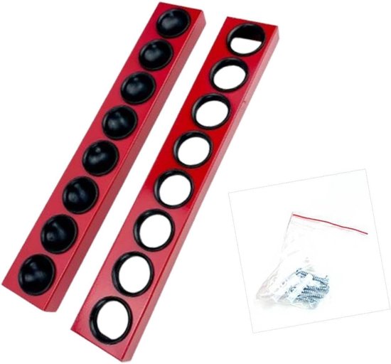 Biljartkeu Opberger - Keu Houder - Keuen Opbergen - Tweedelig Verstelbaar - 8 Keuen 48 cm - Zwart — afbeelding 4