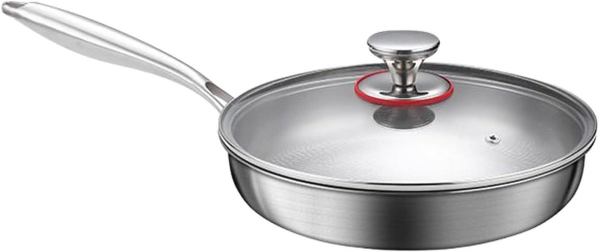 Koekenpan - Antiaanbakpan - Thuis koken - Titanium antiaanbaklaag - 28 cm - Zwart