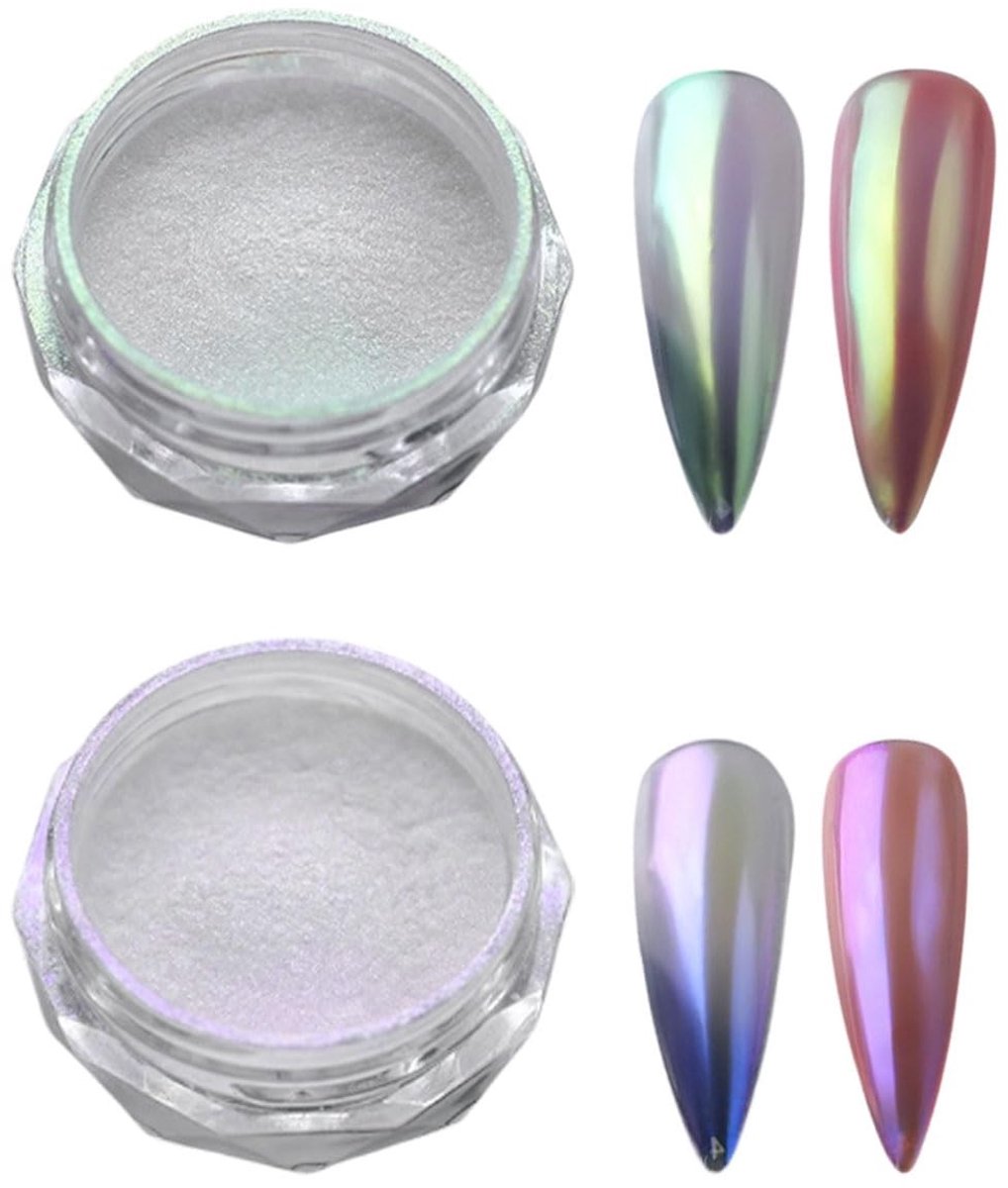 Cosensi - Set van 2 Chrome Poeders voor Nageldecoratie