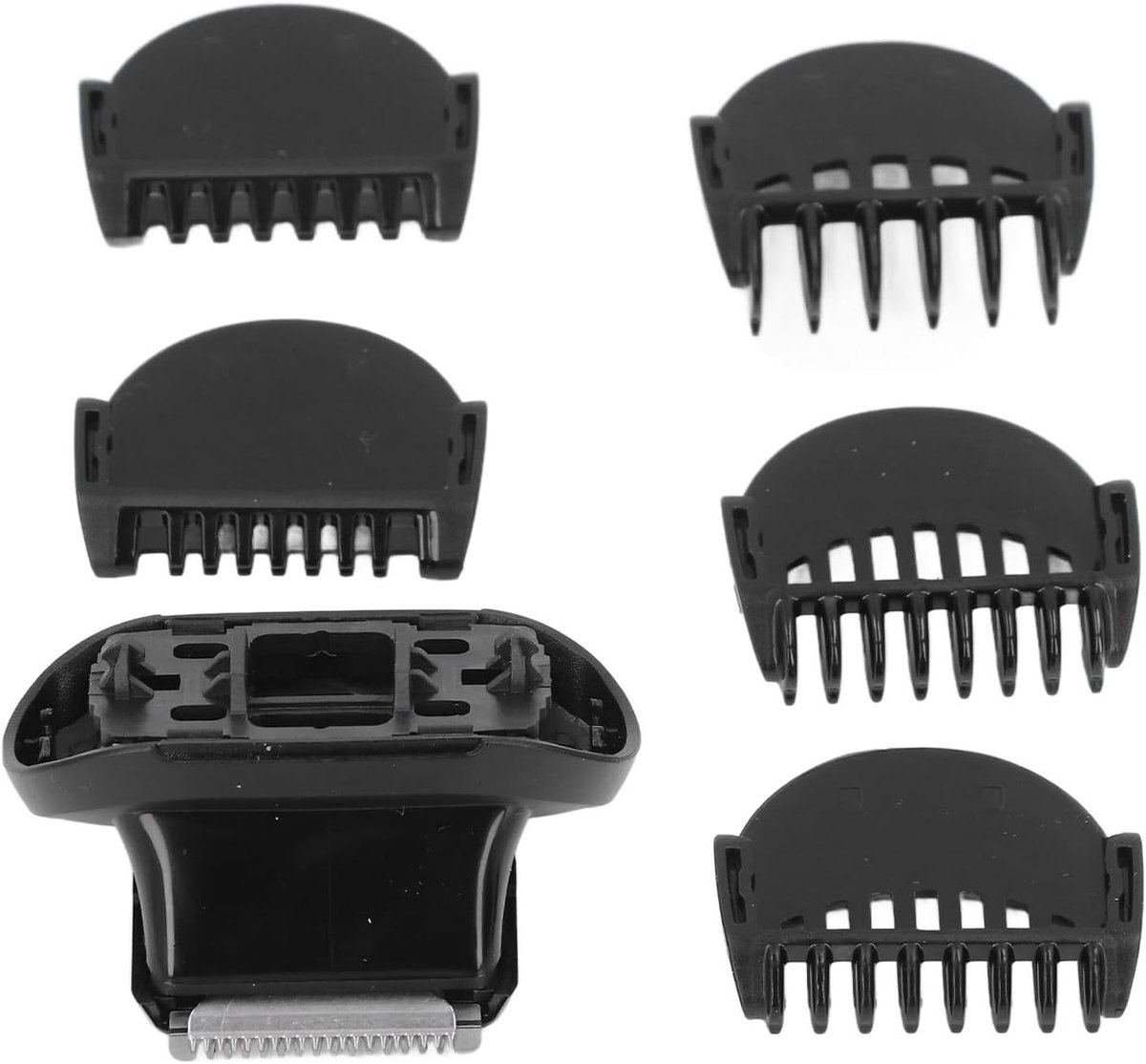 Vervangende scheerkop met 5 opzetstukken en kammen van 1-7 mm voor elektrische baardtrimmer en snortrimmen