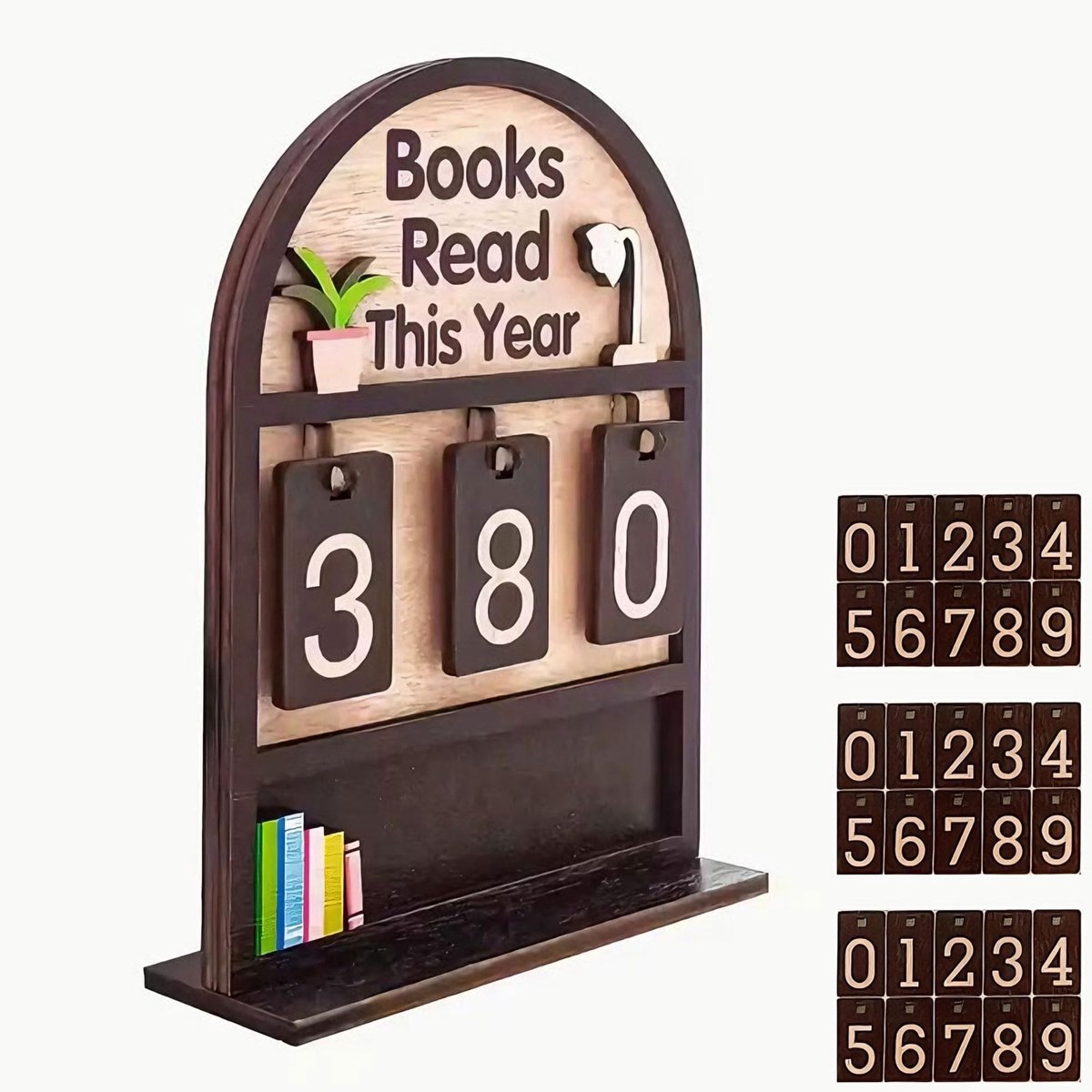 Cosensi - Dailygoods - Decoratieve Boekenlezer Tracker voor Leesvoortgang