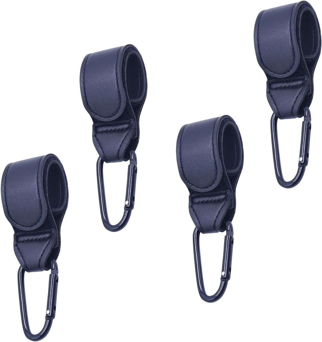 Pram Hooks voor Tassen, 4 Stuks, Universele Haken voor Kinderwagens, Ideaal voor Luiertassen en Winkeltasjes