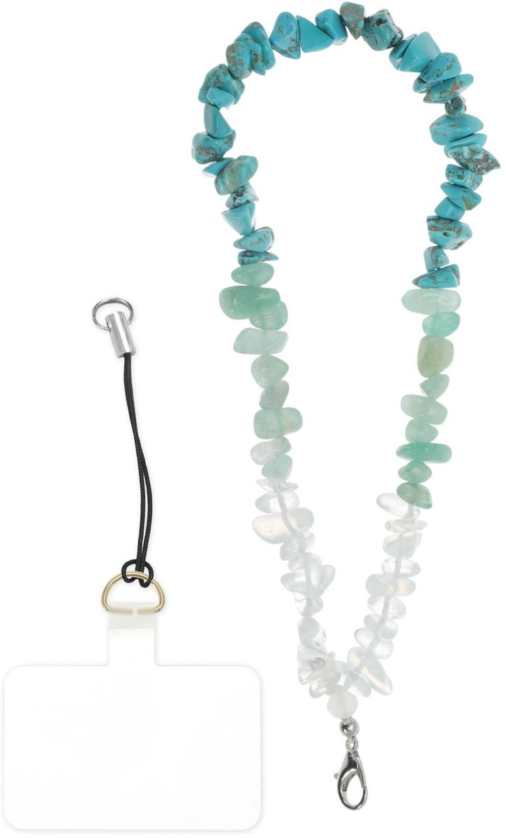 Cosensi - Dailygoods - Mobiele Telefoonketting met Parels en Kleurverloop
