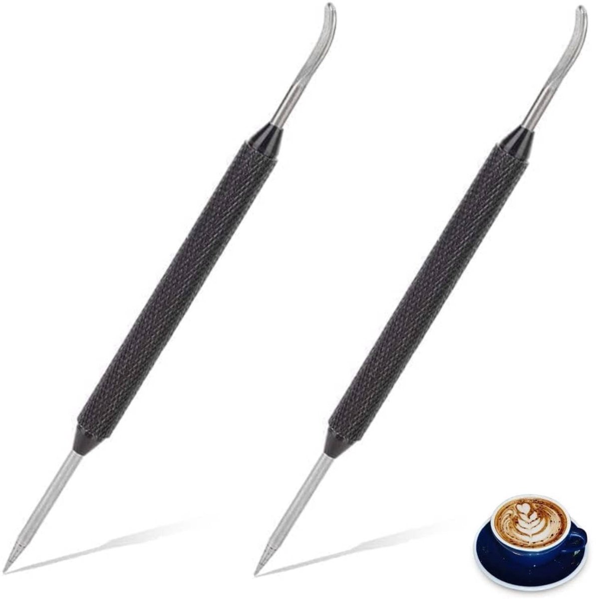 Cosensi - RVS Latte Art Pen voor Koffie Decoratie