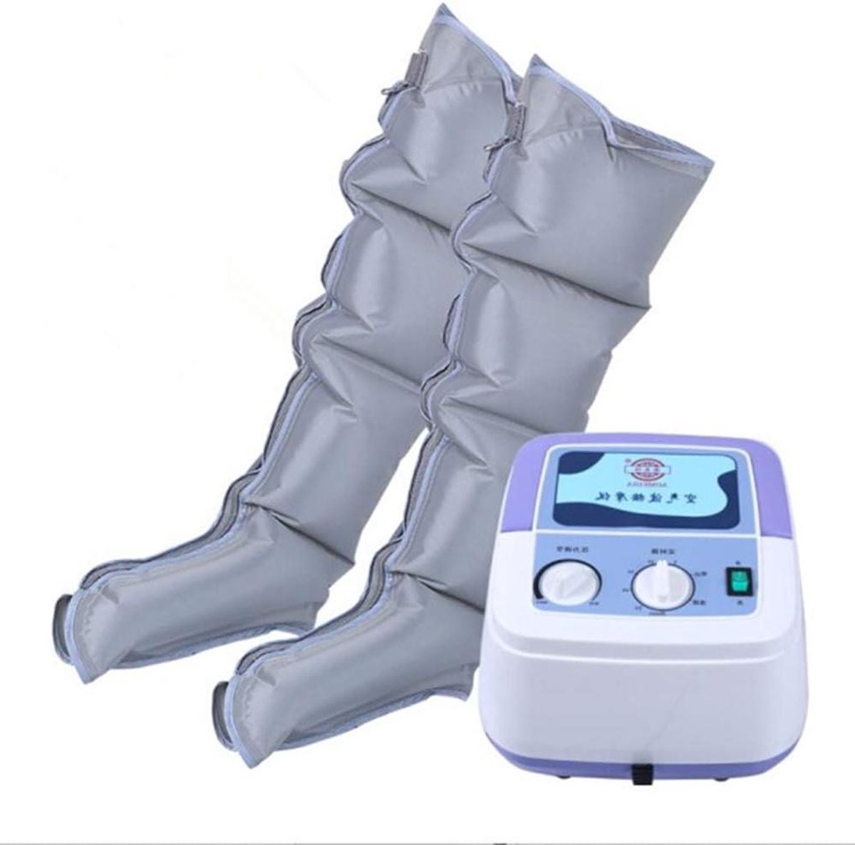Beenmassageapparaat - Luchtcompressie - Spierontspanning - 4 Airbags - Instelbaar - Grijs