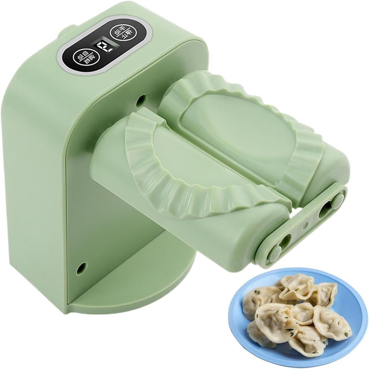 Knoedel Maker - Deeg Pers - Snel Hapjes Maken - Automatische Vorming - 16 x 15 x 13 cm - Groen