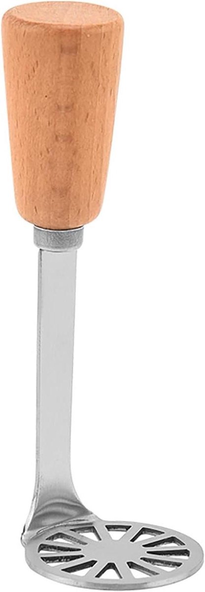 Aardappelstamper - Pureerpers Keuken - Puree Maken - Roestvrij Staal - 152 cm - Zilver