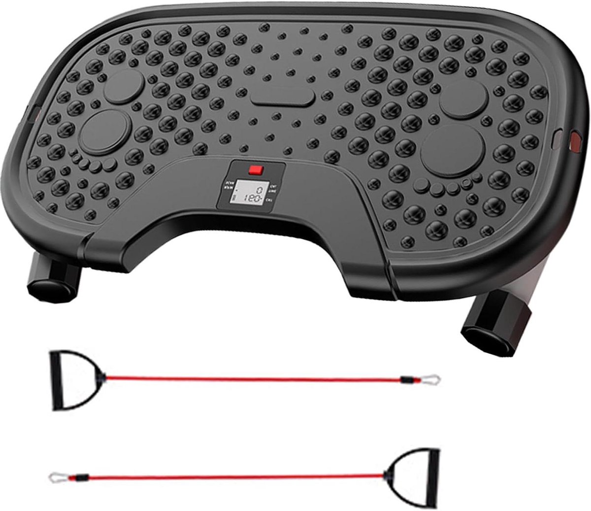 Beentrainer - Huisstepper - Thuis sporten - Met weerstandsband - 35 cm - Zwart