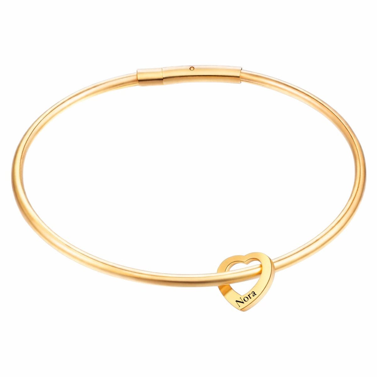 Bangle met 1 Hartje Goud