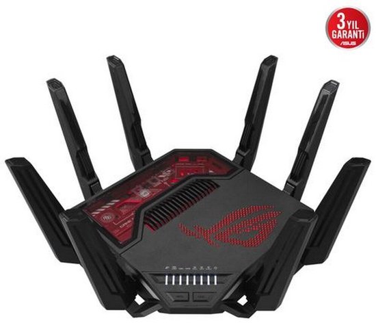 ASUS ROG Rapture GT-BE19000 - Gaming Router - WiFi Versterker - Tri-Band - 2.5 Gbps port - 19000 Mbps