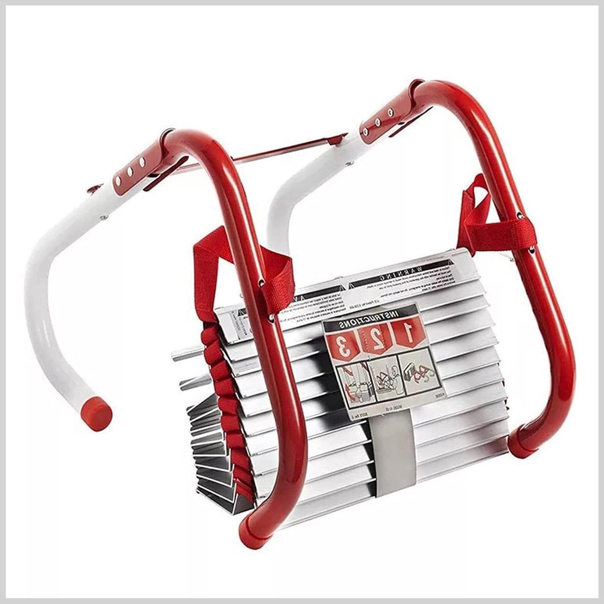 750cm,Noodbrandladder, Brandwerende Reddingstouwladder, 2-6 Verdiepingen Tellende Evacuatieveiligheidsladder, Met Antislip Sporten, Voor Binnen En Buiten