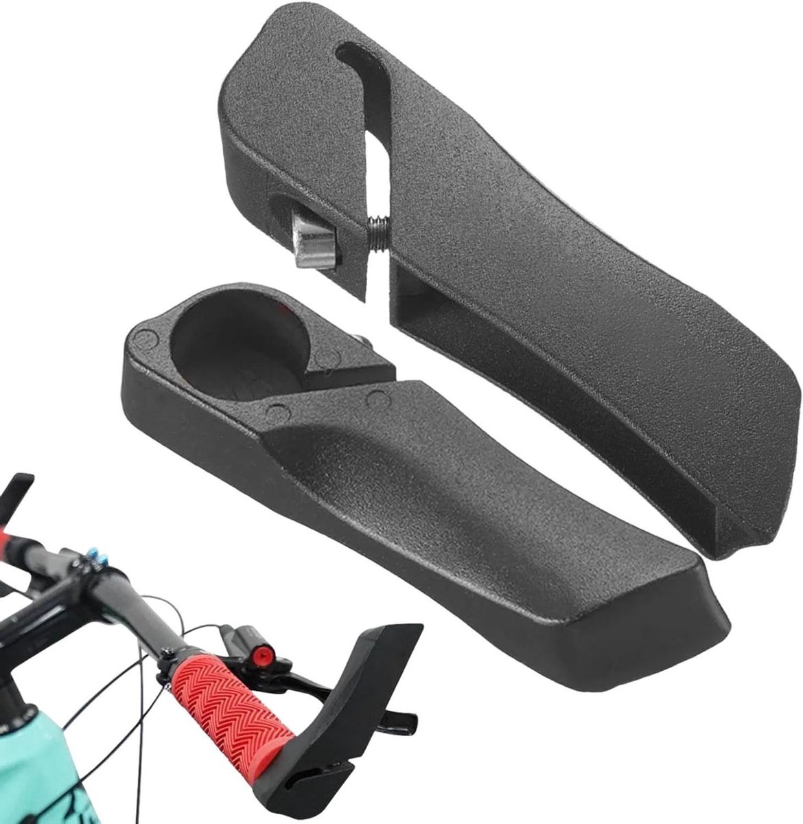 Fietsstuuruiteinden - Stuurverlengers - Comfortabel Fietsen - Aluminiumlegering - Set van 2 - Zwart