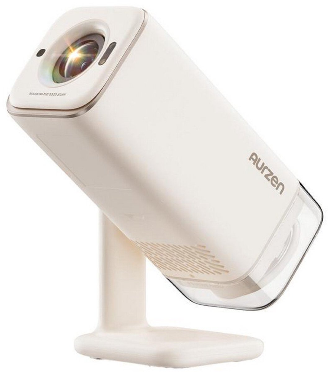 Aurzen - Boom Air - Smart Beamer - 1080p Full HD - 300 ANSI Lumen - Google TV, Dolby Audio - USB-C Powerbank-ondersteuning - Draagbare Projector voor Thuis & Outdoor