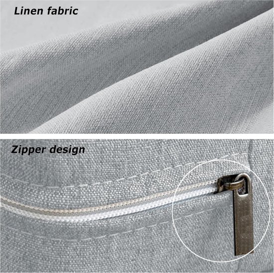 Opvouwbare Vloermatras - Slaapmat Gast - Comfortabel Slapen - Ingebouwd Kussen - 200 cm Lengte - Grijs — afbeelding 5
