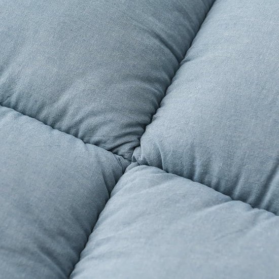 Japanse Futon Matras - Vloer Matras - Comfortabel Slapen - Extra Dik Ontwerp - 90x200 cm - Blauw — afbeelding 2