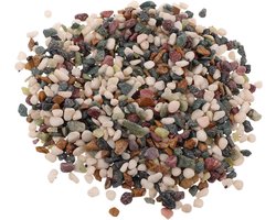 Aquarium Grind - Rivierstenen Bodem - Decoratie Aquarium - Natuurlijke Materialen - 512 gram - Multicolor