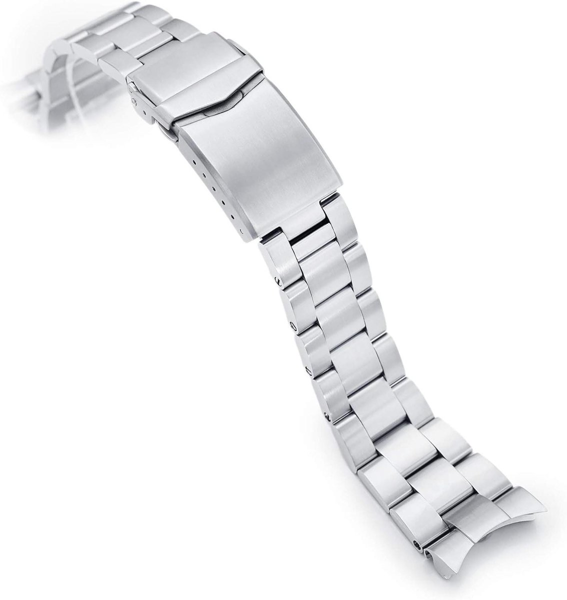 Metalen Horlogeband - Horloge Accessoire - Horloge Personaliseren - Tool-free Sizing - 22mm - Zilverkleurig