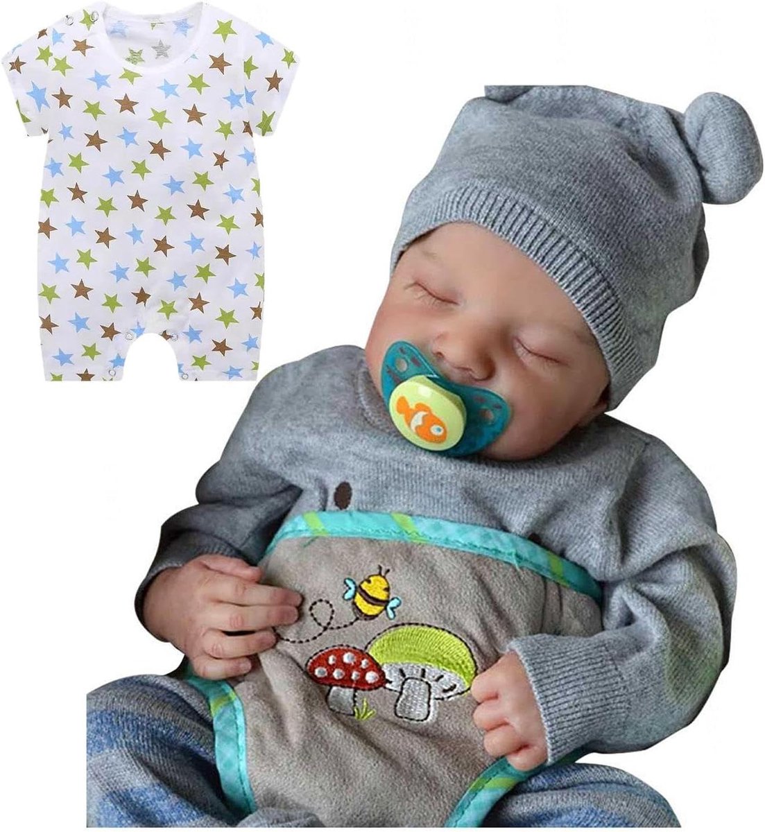 Babypop - Reborn pop - Kinderspel - Siliconen vinyl - 19 inch - Jongens