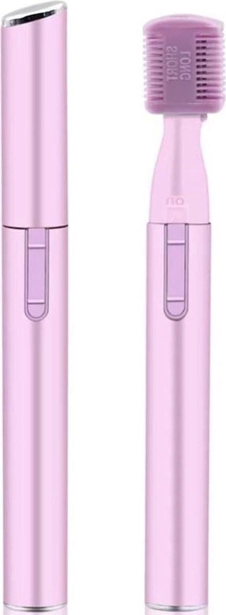 Roze Wenkbrauw Trimmer - Precisietrimmer Gezichtshaar - Gezicht Ontharen - Eenvoudig Precies - Compact Formaat - Roze