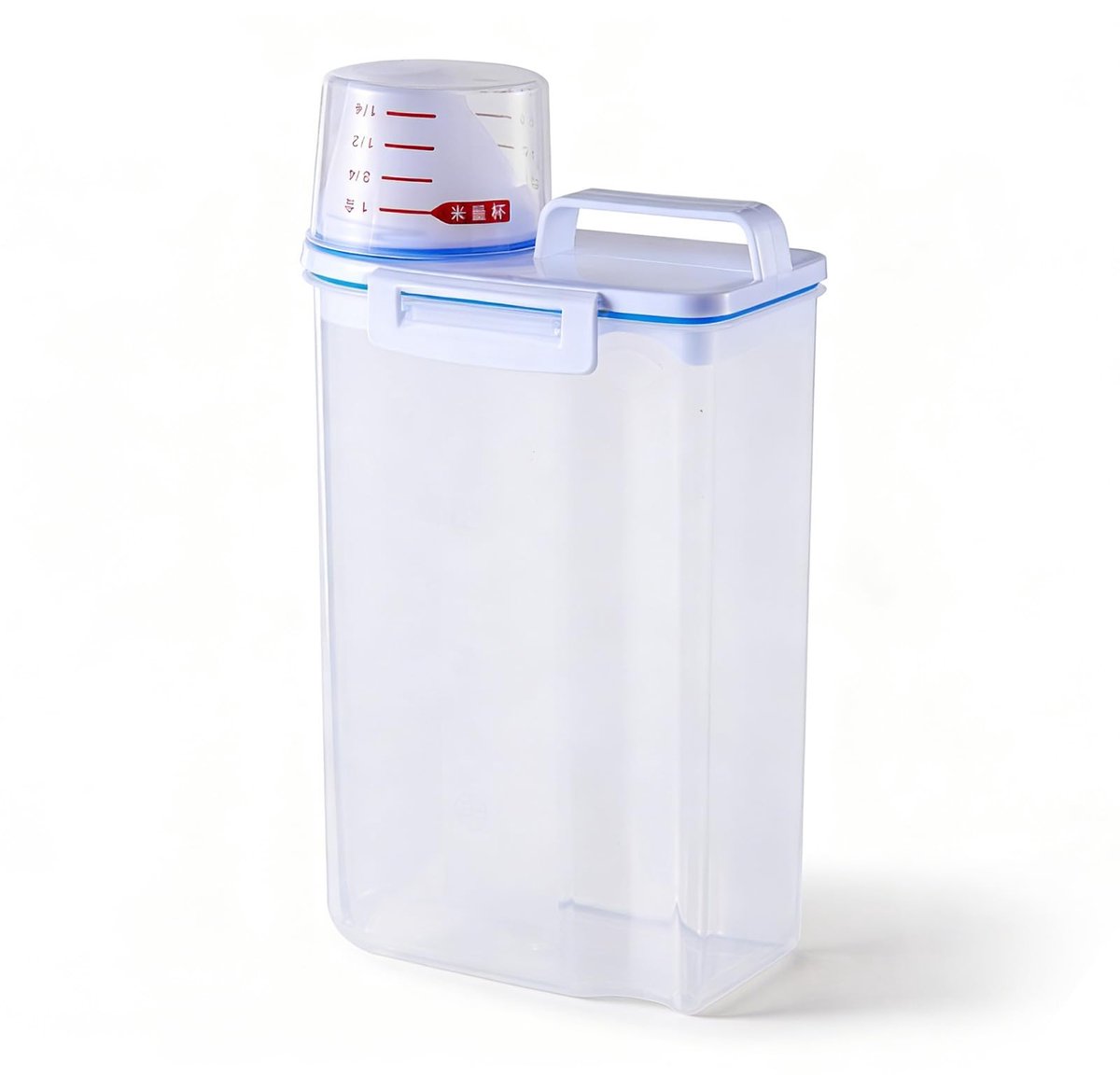 Dailygoods - Dailygoody - Rijstopslagcontainer - Luchtdichte Voedselcontainer - 2 Kg - Graanopslag - Voor Meel, Suiker, Rijst - Kleine Formaat