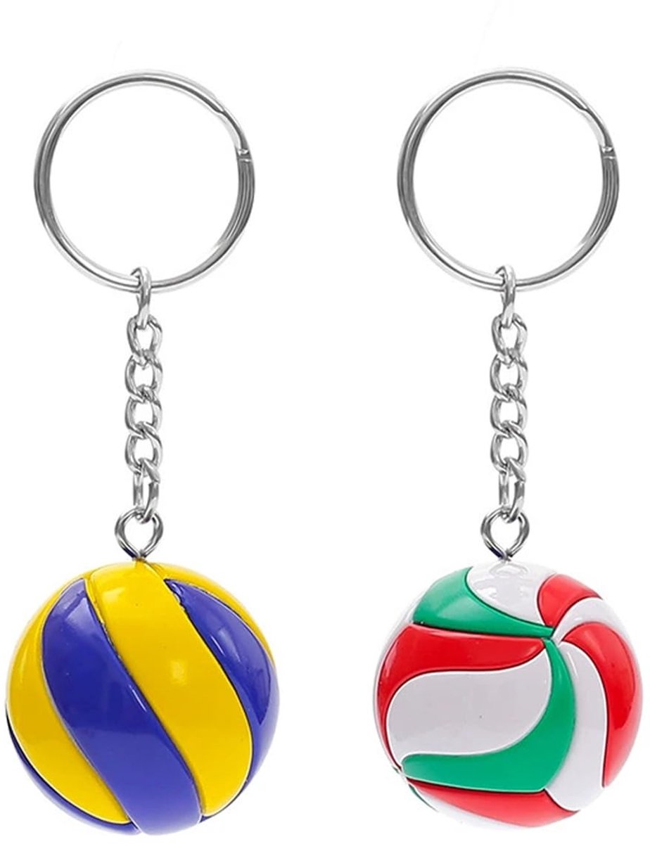 Dailygoods - Sleutelhanger in de Vorm van een Volleybal, Set van 2