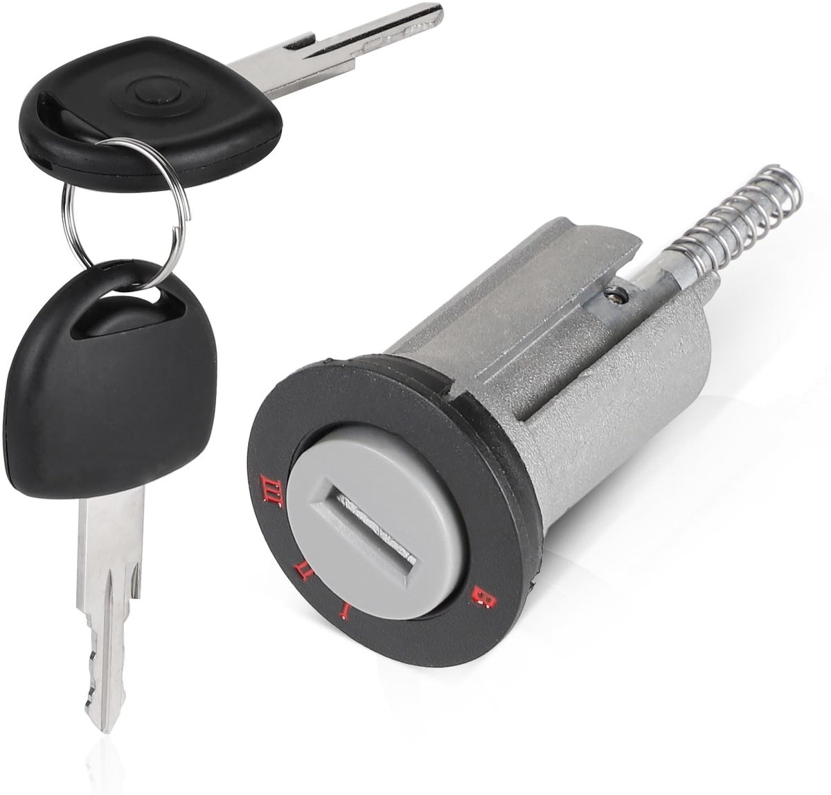 Dailygoods - Innovra - Dailygoods - Vervangende Contactslotcilinder met 2 Sleutels voor Diverse Auto's
