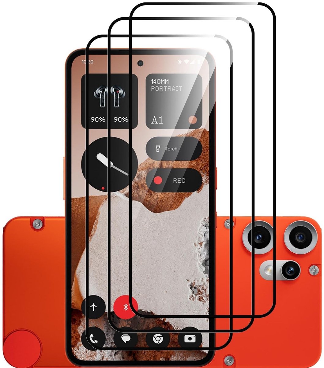 Dailygoods - 3 Stuks Gehard Glas Beschermfolie voor Smartphones