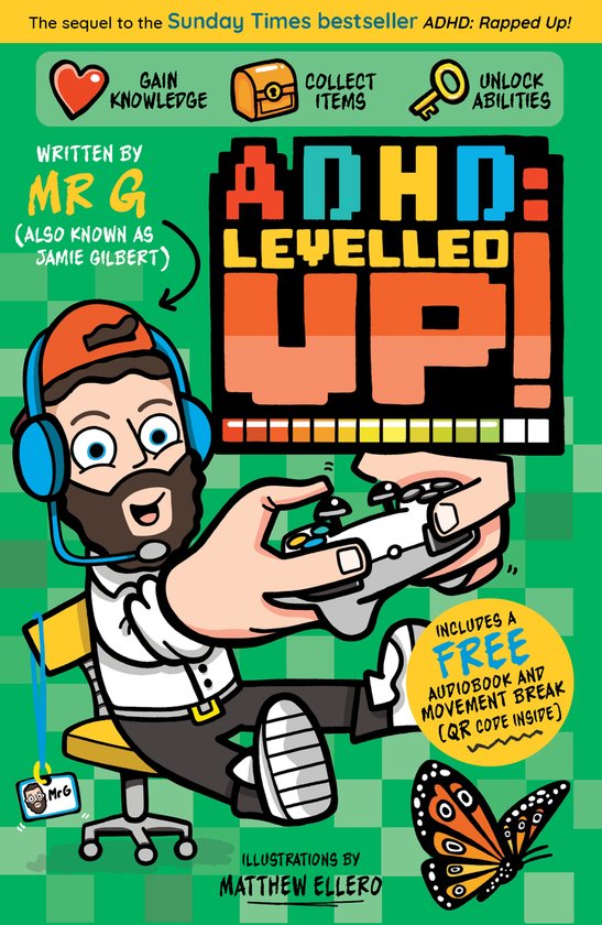 ADHD - 3 Book Series- ADHD: Levelled Up! - cover