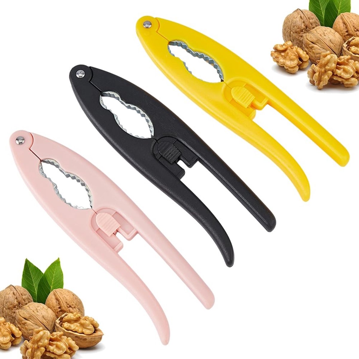 Dailygoods - Set van 3 Notenkrakers van Robuust Materiaal