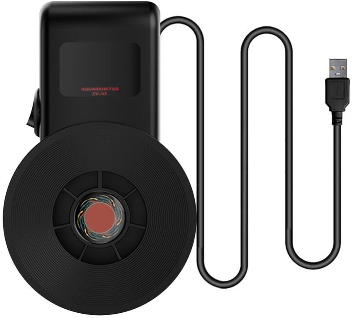 Dailygoods - USB Aquariumkoeler met 2 Snelheden en Geluidsarme Ventilator