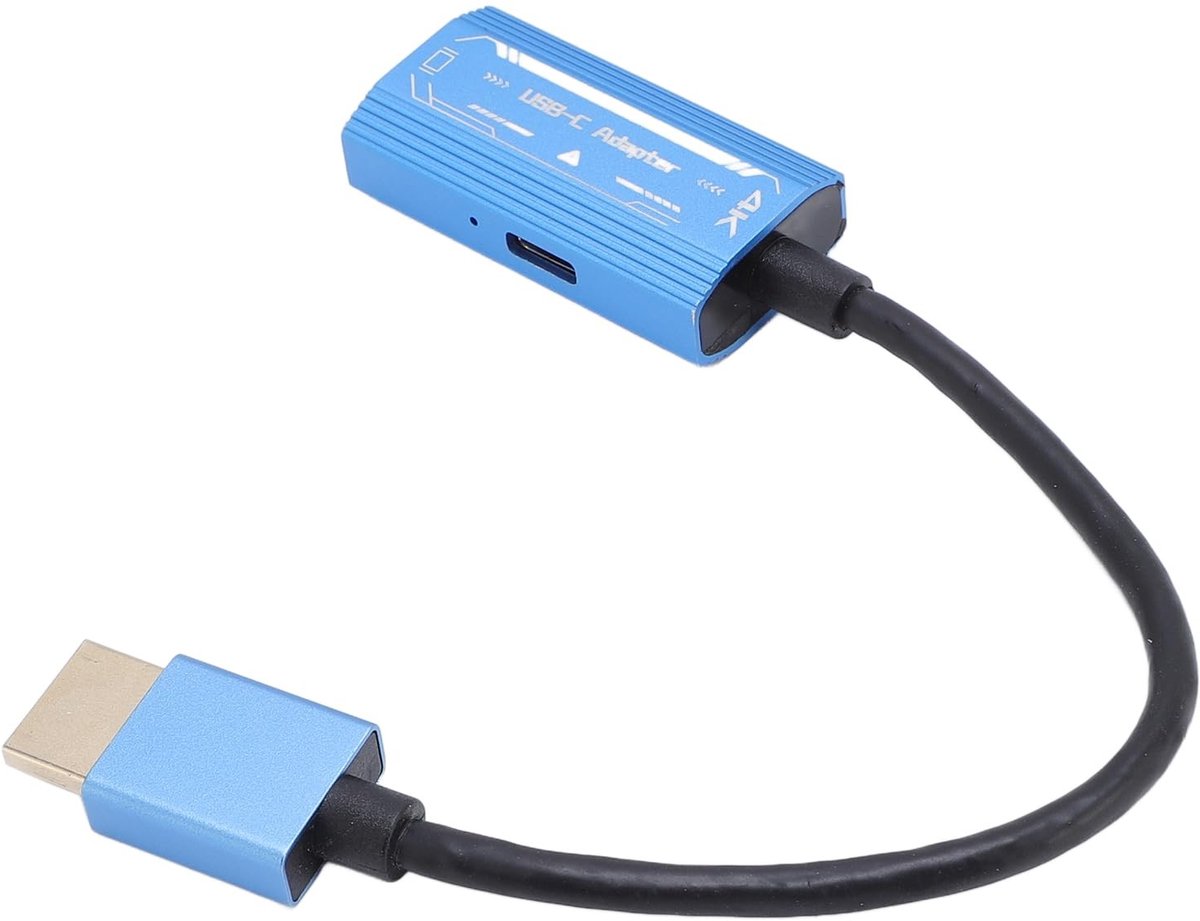 Dailygoods - HDMI naar USB C Adapter 4K 60Hz voor Diverse Apparaten