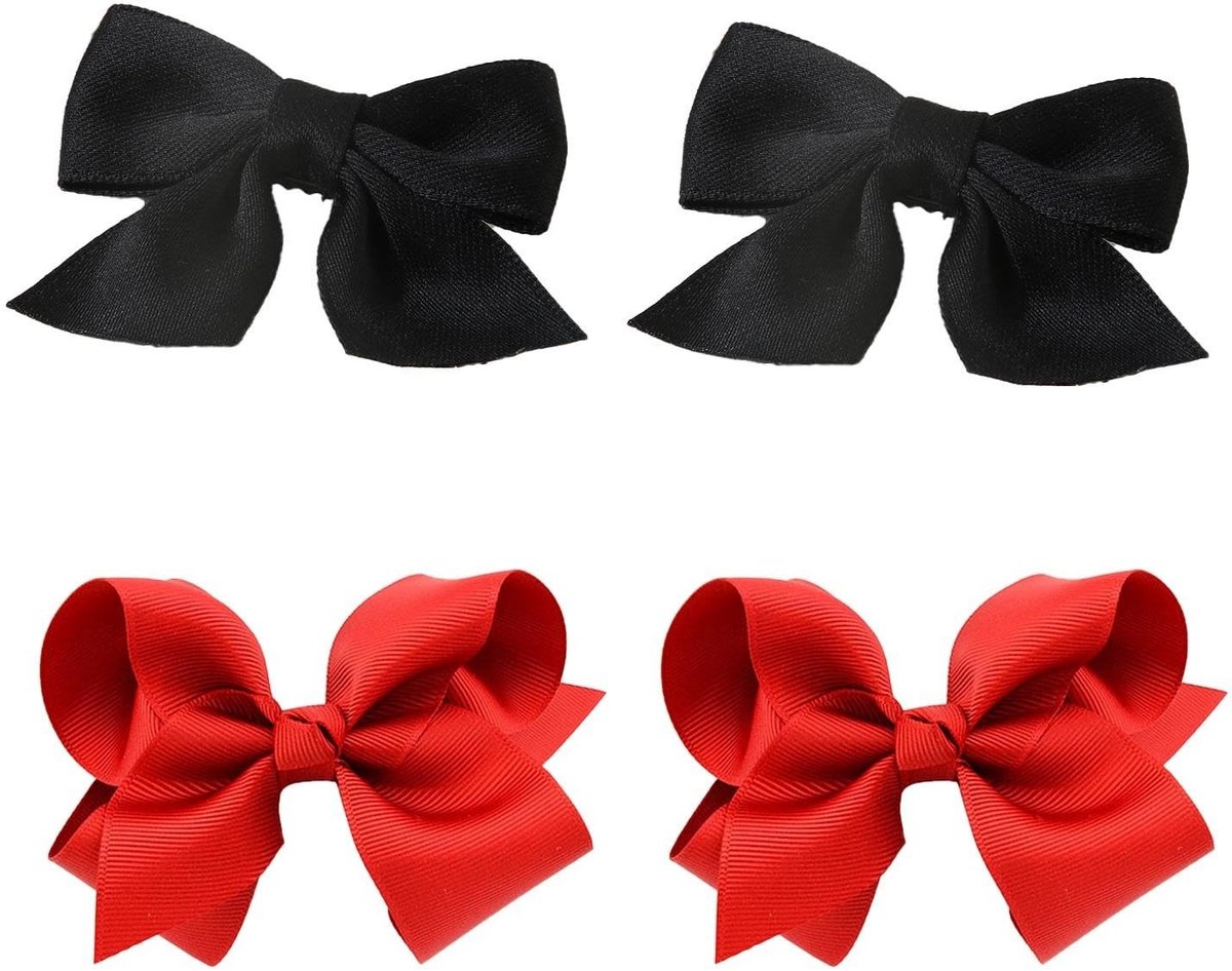 Dailygoods - Schattige Haarspelden met Strik, 2 Paar