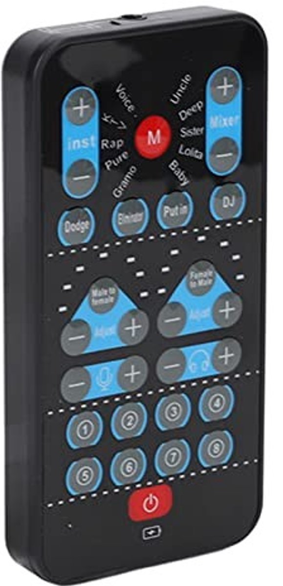 Dailygoods - Draagbare Voice Changer Geluidskaart met 8 Effecten