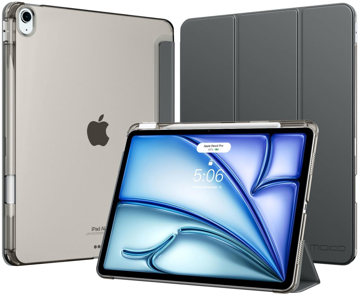 Dailygoods - Slim Light Trifold Hoes voor iPad Air 13 Inch met Pencil Houder