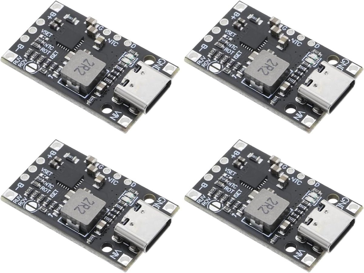 Dailygoods - 4 Stuks Lithium Batterij BMS Oplader Beschermplaat