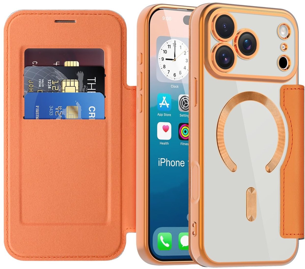 Dailygoods - Cosensi - Dailygoods - Klaphoesje voor iPhone 17 Pro Max met Kaartenvak