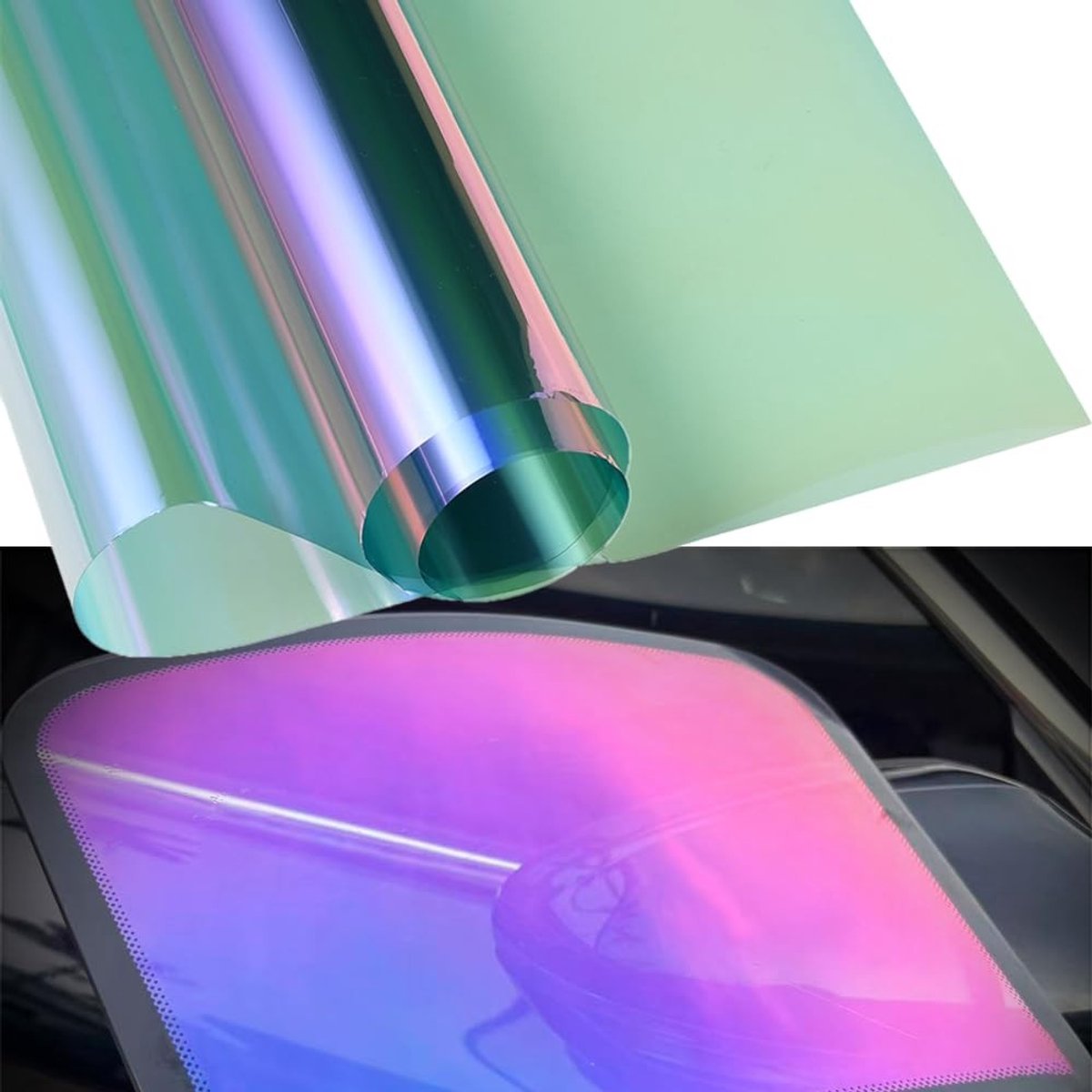 Dailygoods - Chameleon Autovertrekfolie 65% VLT voor Verblinding en UV-Bescherming