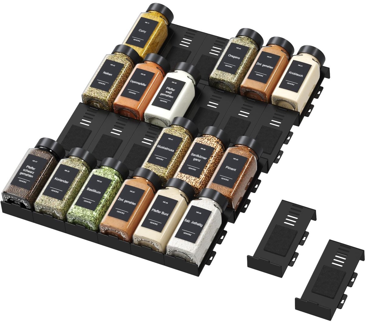 Dailygoods - Verstelbaar Kruidenrek voor Keuken met 24 Modules