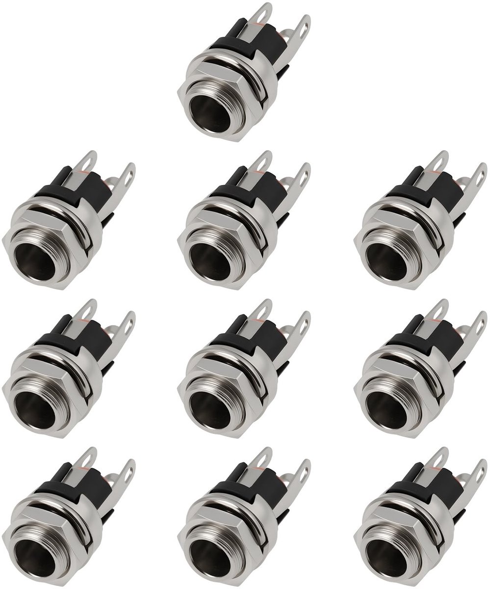 Dailygoods - 10 Stuks DC Stekkers 5.5x2.5mm voor Audio en Microfoon