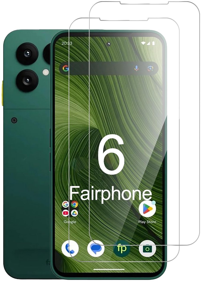 Dailygoods - 2 Stuks Schermbeschermer Compatibel met FairPhone 6