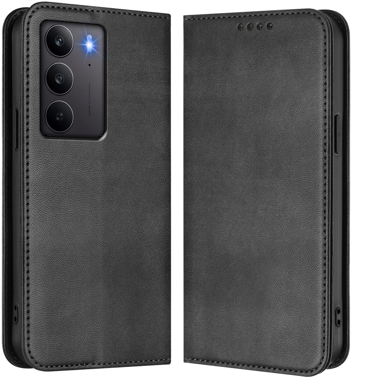 Dailygoods - Telefoonhoesje voor Realme 14X 5G met Pasjeshouder