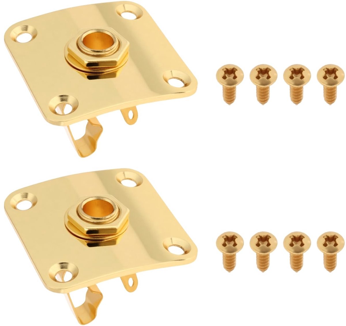 Dailygoods - 2 Stuks Jack Plate voor Les Paul Gitaren in Goud