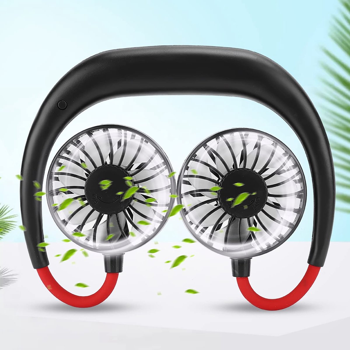 Dailygoods - Draagbare Nekventilator, Oplaadbare Mini-Ventilator met 3 Versnellingen