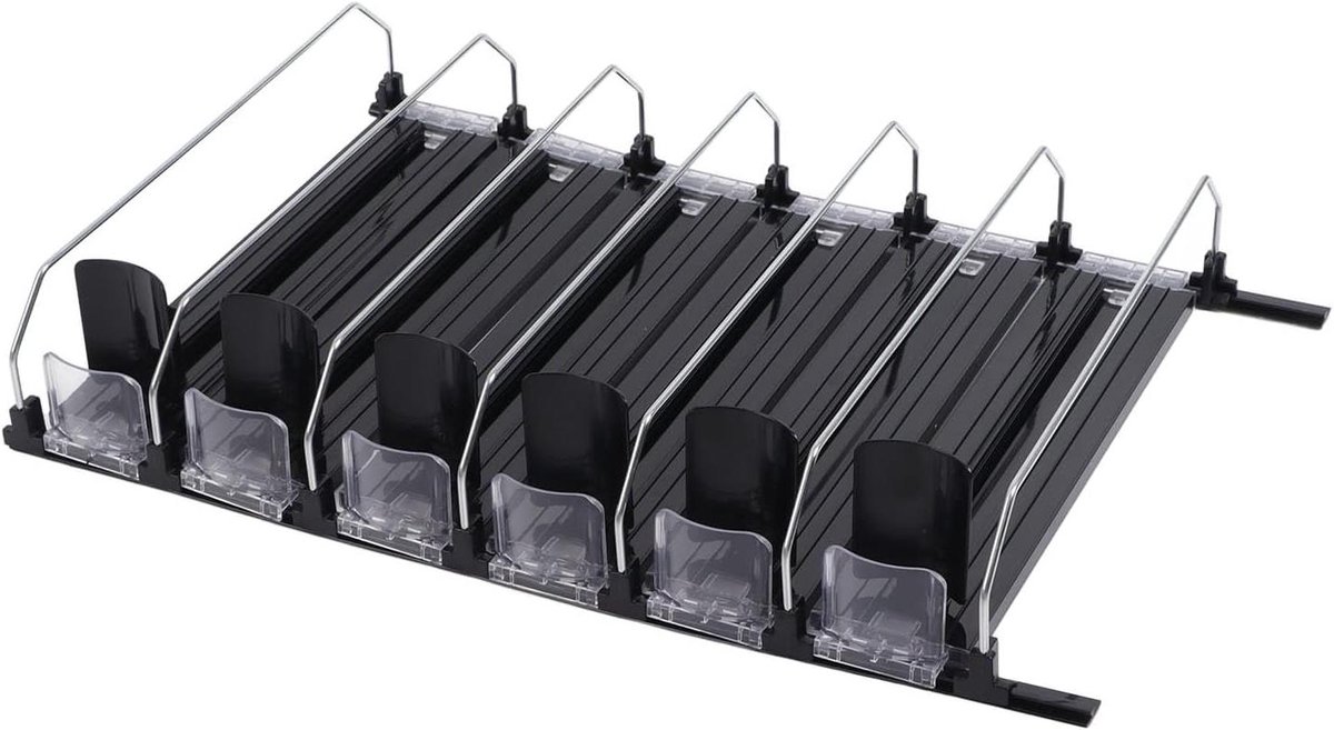 Blik Organizer - Drank Dispenser - Koelkast Ordenen - Zelfduwend Systeem - Verstelbare Breedte - Wit