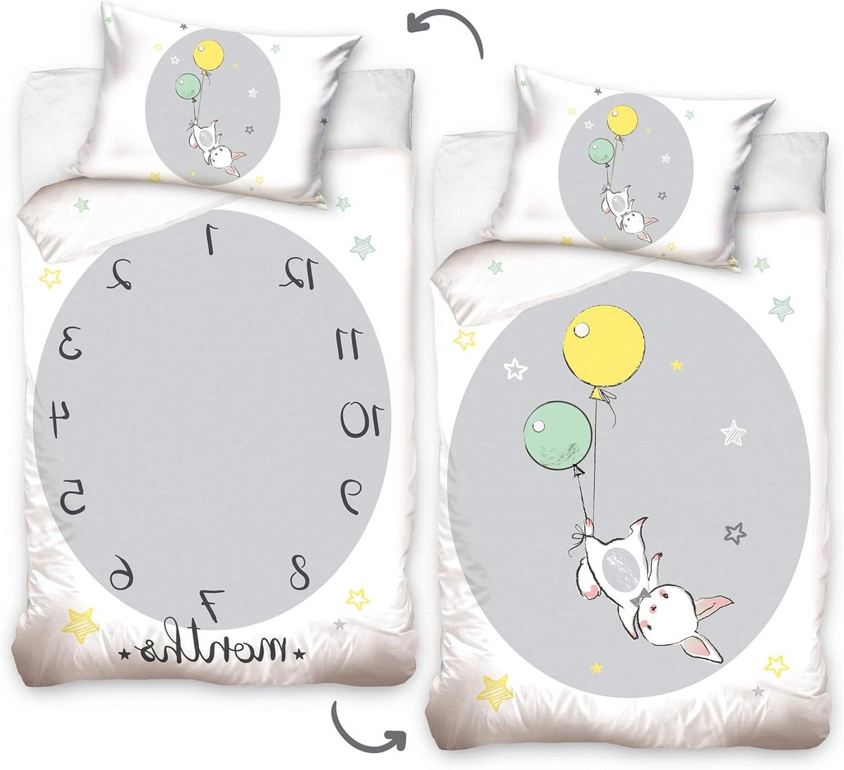 Dekbedovertrek Junior - Kinderbeddengoed - Slaapkamer Decoratie - Zacht Katoen - 100x135 cm - Blauw