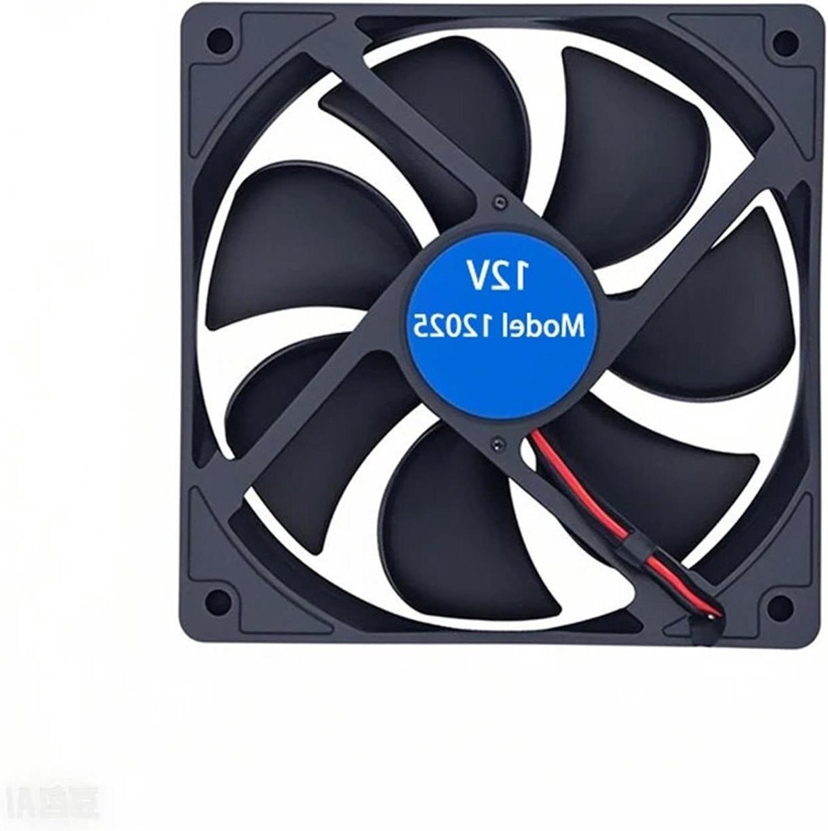 Koelventilator - DC Ventilator - Apparatuur Koelen - Universele Spanning - 120x120x25mm - Zwart