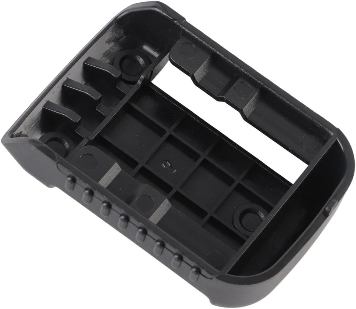 Batterijhouder Hoekmontage - Batterij Organizer - Gereedschap Opbergen - Mechanisch Vergrendelingsmechanisme - 5 Stuks - Zwart
