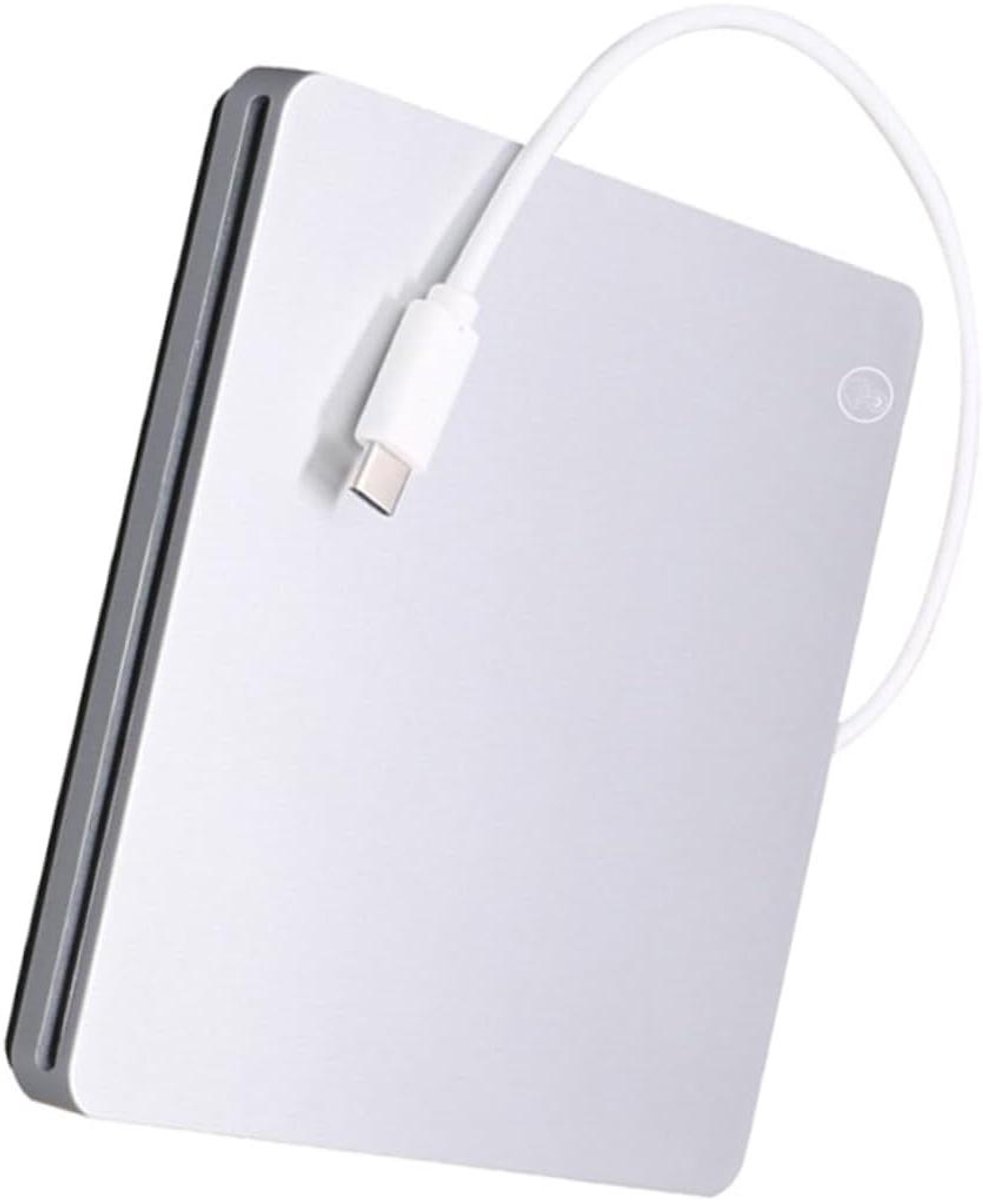 Externe Optische Drive - Dvd Cd Brander - Data Archiveren - Slot-in Laden - 14 cm Breed - Zilver