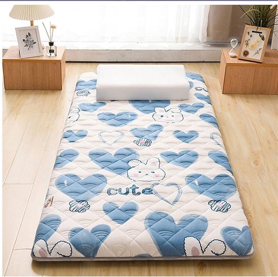 Japanse vloermatras - Oprolbare futon - Comfortabel slapen - Gewatteerd vloermatontwerp - Queen 150x200cm - D — afbeelding 3