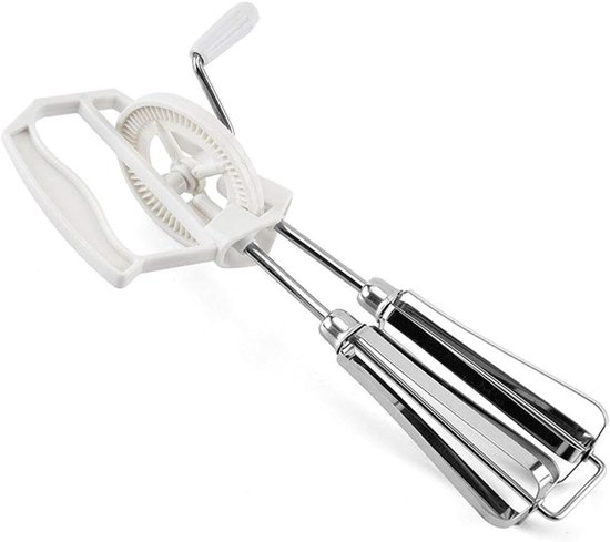 Manual rotary whisk stainless steel rotary hand whip egg beater hand push whisk blender — afbeelding 3